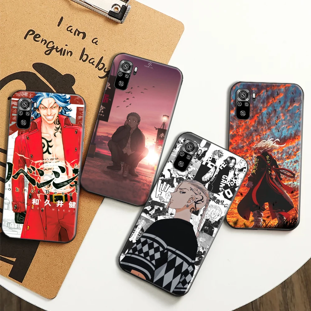 Anime Tokyo Revenger Phone Case For Xiaomi Redmi Note 10S 9S Note 9 Pro Funda Back Cover Soft TPU Carcasa Japan Cartoon Hinata