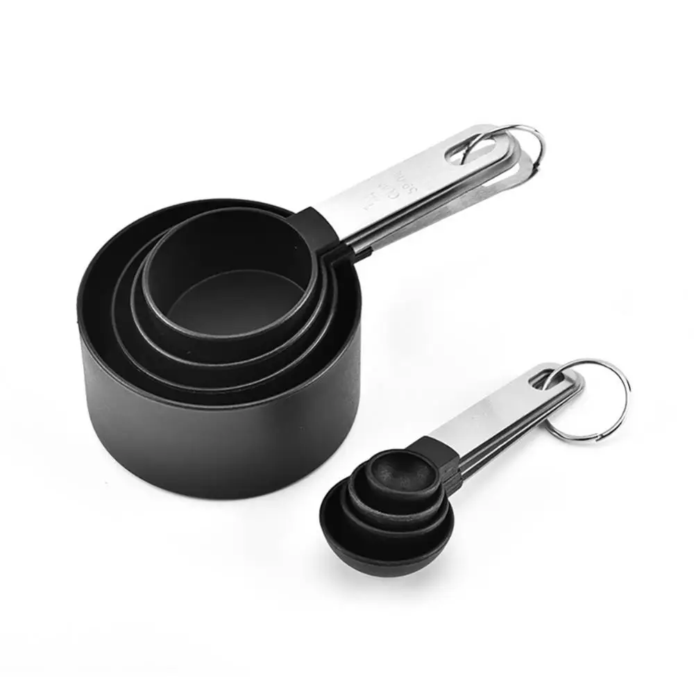 

8pcs Multi Purpose Spoons/Cup Measuring Tools PP Baking Accessories Stainless Steel/Plastic Handle Kitchen Gadgets