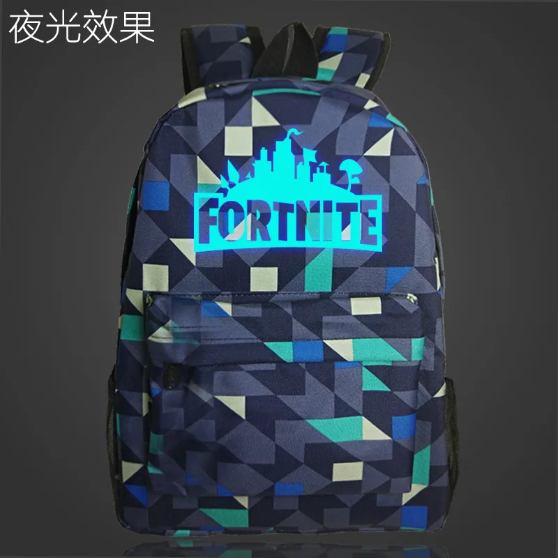 Рюкзак Fortnite для игр светящиеся школьные ранцы подростков унисекс школьный
