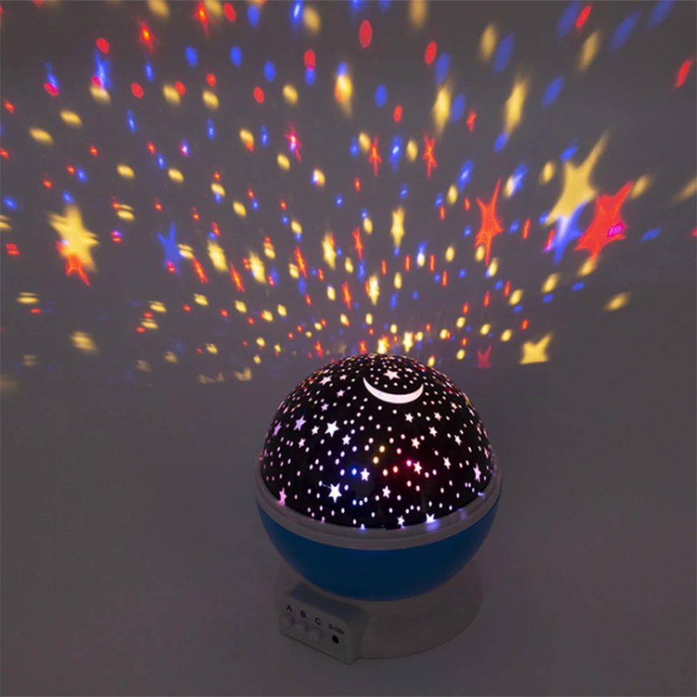 

Baby Lamp LED Lights Starry Skyx Romantic For Children Kids Gifts Bedroom Decor Holidays Nursery Colorful Stars Sky Projector