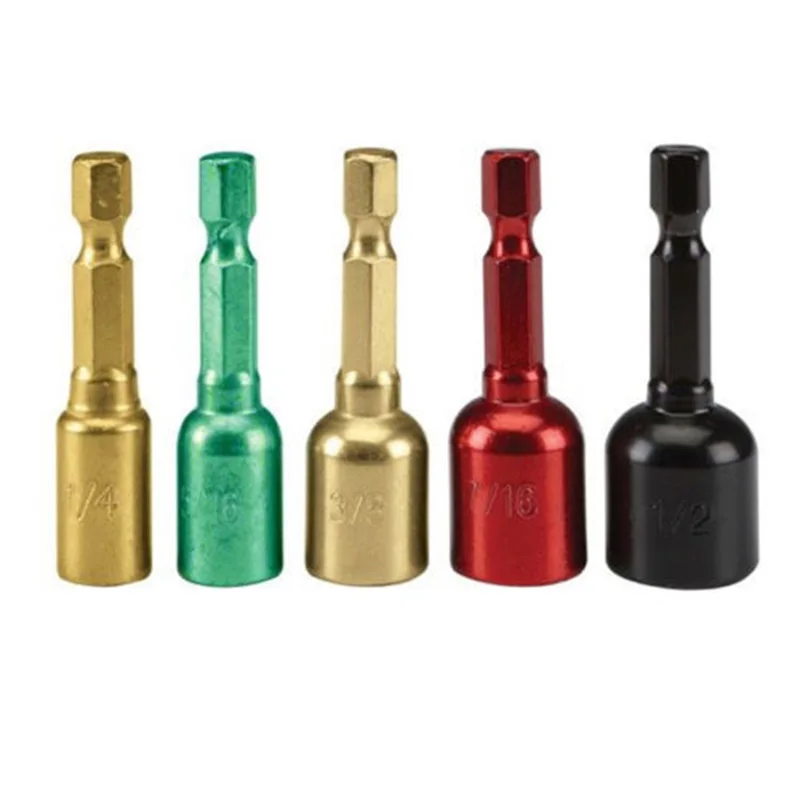 Socket Nut Drivers Set 1/4&quot Shank 5/16&quot 3/8&quot 7/16&quot 1/2&quot Multi sizes Magnetic Brand New | Инструменты