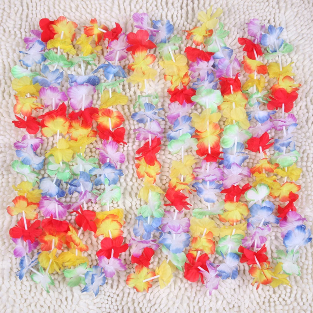 12 шт. Гавайский Рождественский венок дверное украшение гавайская вечеринка