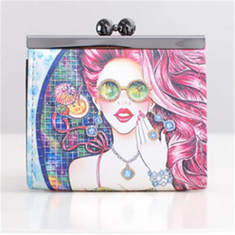 2020 новый модный мультяшный кошелек брендовый дизайнерский короткий женский на
