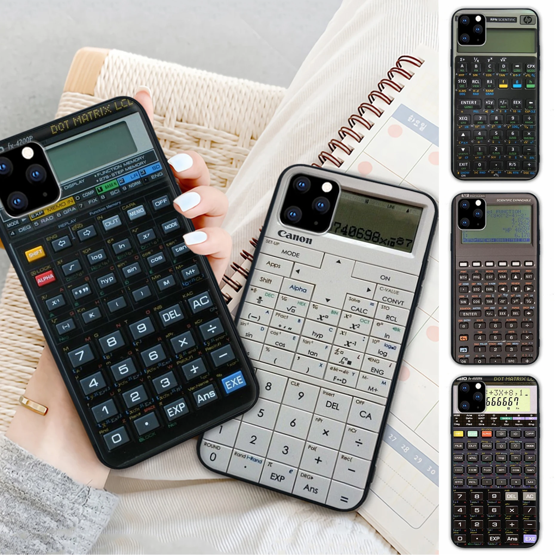 

Designer Calculator Mobile Telephone Cover Case For Huawei P40 P30 P20 Pro P 10 P9 Lite 2016 2017 P Smart 2019 2020