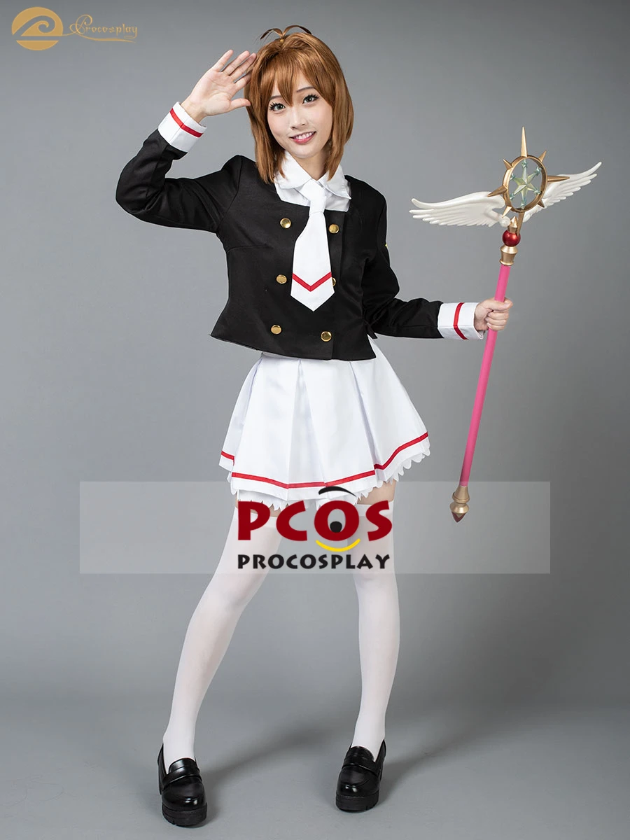 Pro косплей в наличии Cardcaptor Sakura Clear Card Kinomoto униформа костюм для женщин mp003941 |