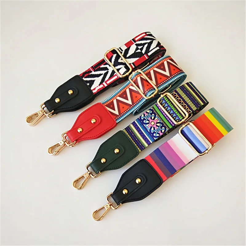 Модный роскошный ремешок на плечо с ручкой разноцветные широкие ремни в