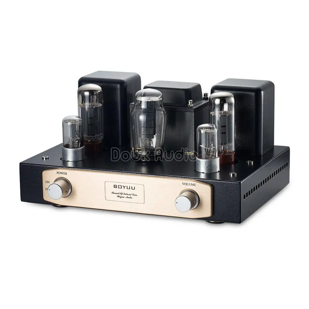 Douk аудио обновление EL34 вакуумный ламповый усилитель одноконцевый класса A HiFi стерео усилитель мощности 24 Вт Начинающий уровень - Цвет: Finished Amplifier