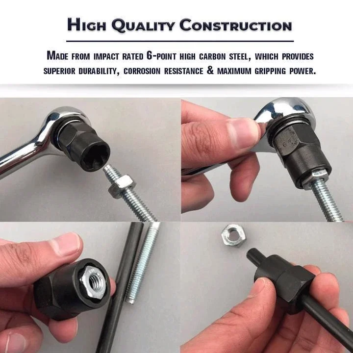 10Pcs Damaged Nut Bolt Remover 9-19Mm Car Garage Mechanics Equipment Tool Extractor Threading Hand Tools Kit For Home | Обустройство