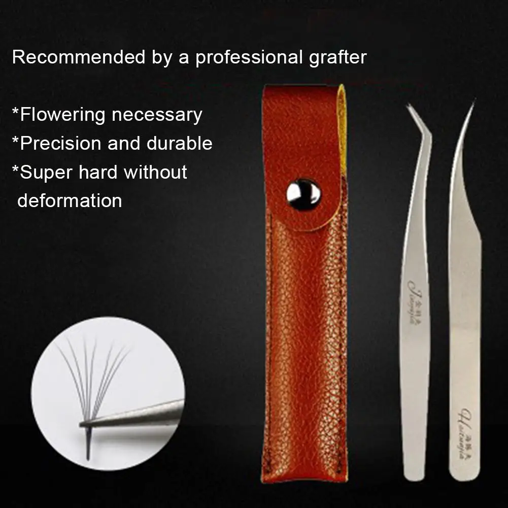 

Stainless High Precision Blossom False Eyelashes Tweezers Lashes Applicator Clip