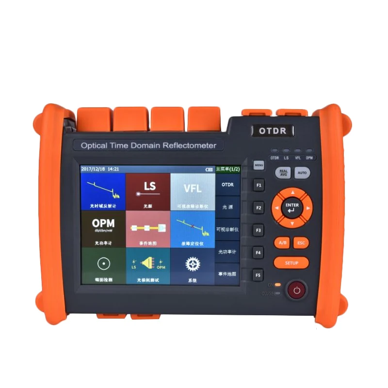 Оптический рефлектометр MM 850/1300nm 28/26dB со встроенным сенсорным дисплеем VFL |