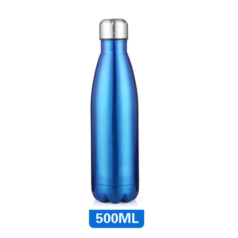 500ML Double-Layer Creative BPA Free Water Bottle Stainless Steel Beer Tea Coffee Portable Sport Vacuum Thermal Flask | Дом и сад