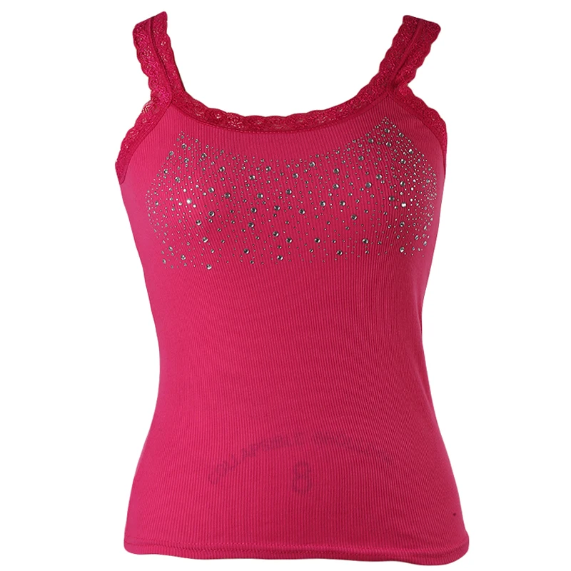 rose red style 5 Женская однотонная майка без рукавов на тонких бретелях, открытая спина, крутой Свободный Топ, сексуальный жилет - Цвет: rose red style 5