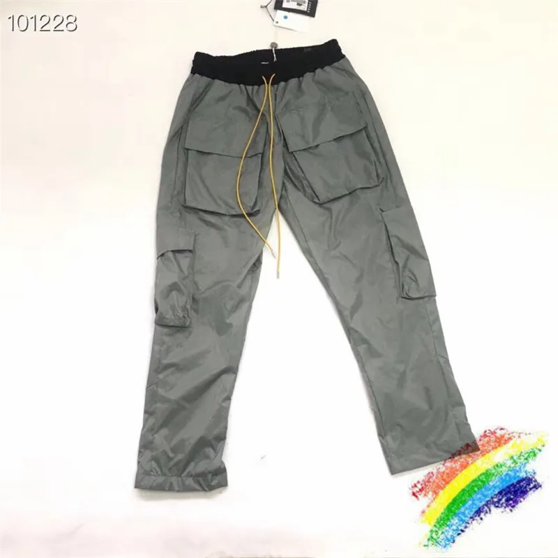 

RHUDE 19SS Cargo Pants Women Men Jogger Pants Mens Causal Rhude Joggers