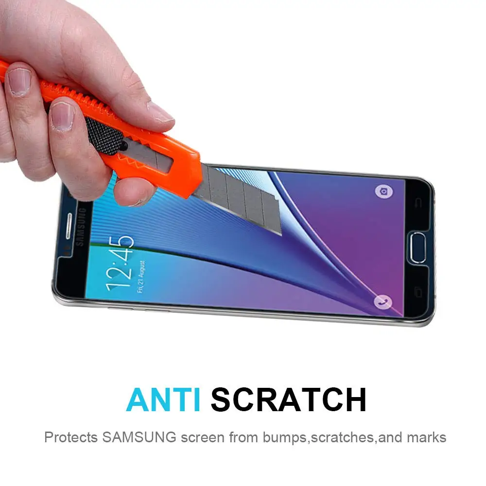 Закаленное стекло 9H для Samsung Galaxy Note 2 3 4 5 N7100 N9000 | Мобильные телефоны и аксессуары
