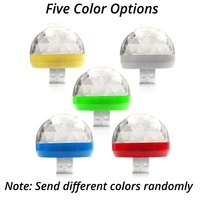 portable usb led party light colorful ball laser dj light mini colorful music sound holiday party atmosphere interior lamp