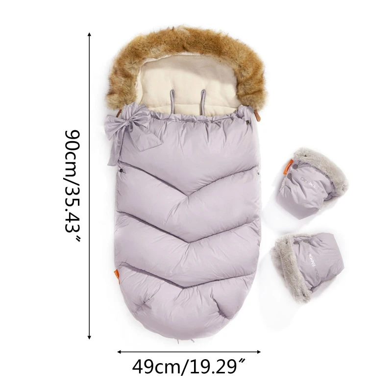 

Baby Infant Stroller Footmuff Winter Autumn Windproof Thicken Warm Sleeping Bag Swaddle Wrap Blanket for Pram Buggy Pushchair