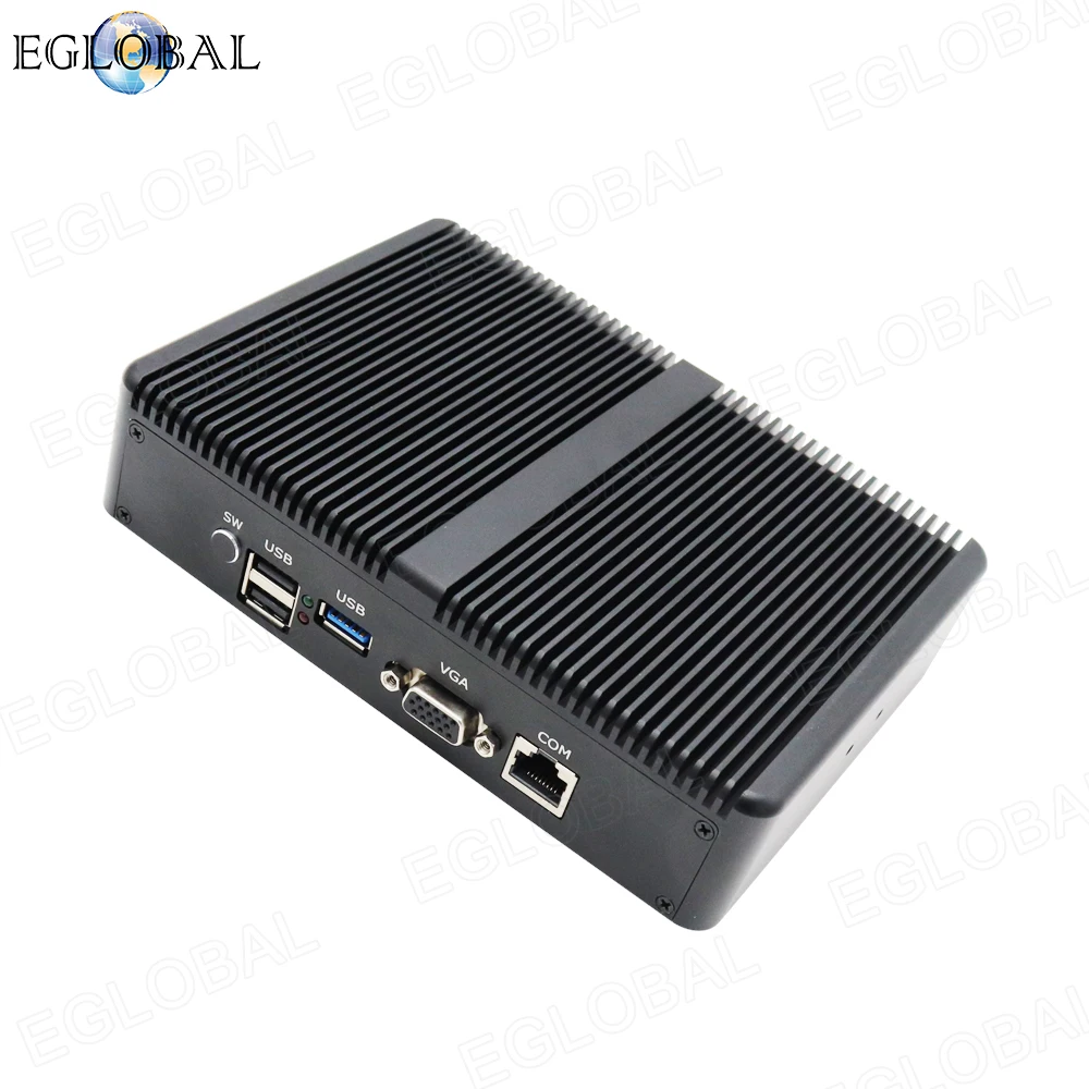 Процессор EGlobal fanless Pfsense, мини-ПК Linux J1900 4 ядра Nano Itx 4* Intel WGI211AT Gigabit RJ45 сетевой брандмауэр маршрутизатор сервер безопасности
