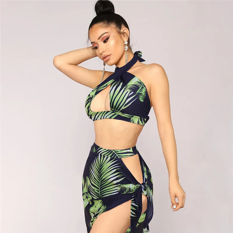 Сексуальное бикини женский купальник накидка пляжный купальный костюм комплект