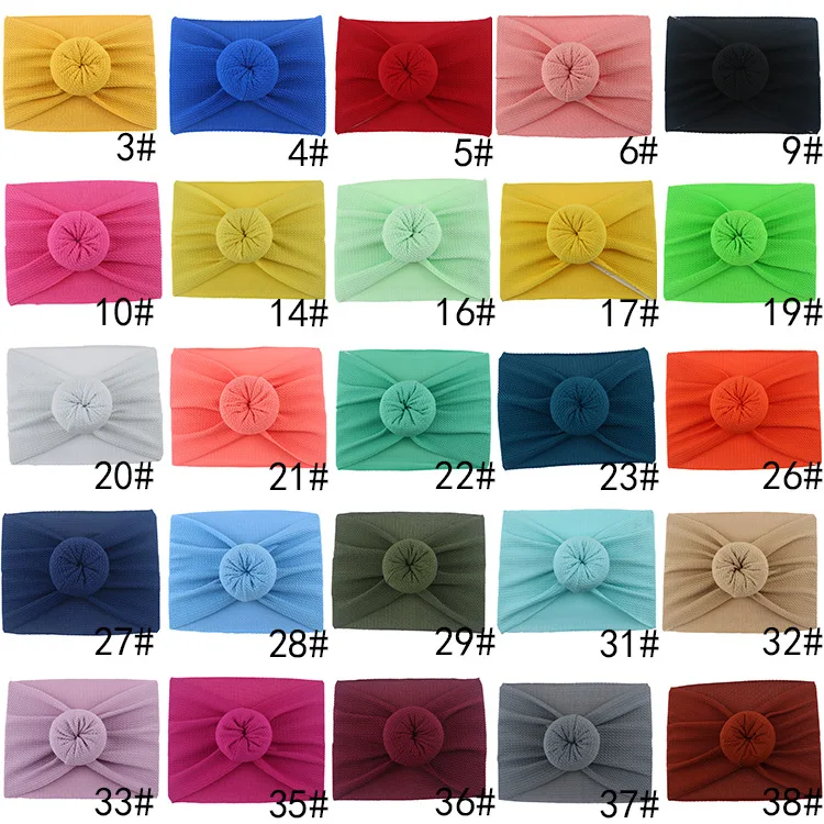 Детская повязка на голову для маленьких девочек Пончик Diadema Bebe Opaska Dla Dziewczynki Elastique