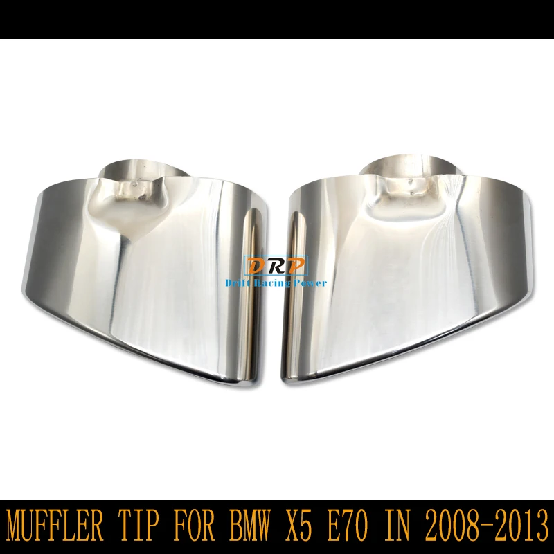 Хит продаж 1 пара нержавеющая сталь Автомобильный задний глушитель наконечник