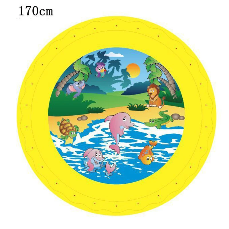

170 cm Inflatable Spray Water Cushion Summer Kids Play Water Mat Lawn Games Pad Sprinkler Play Toys Outdoor Tub Swiming Pool Toy