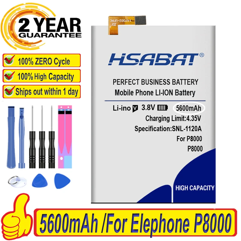 HSABAT 5400mAh аккумулятор для Elephone P8000 батареи Бесплатная доставка | Мобильные