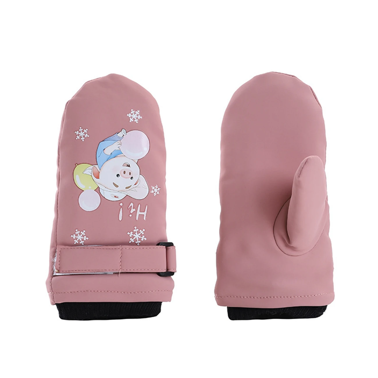 

1 Pair Kids Ski Mittens Gloves Waterproof Warm Thicken Snow Gloves for Winter Outdoor Activities