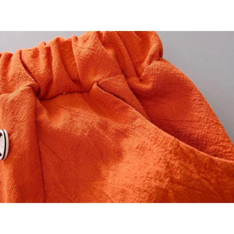 Комплект одежды для маленьких мальчиков 2021 летняя детская одежда топ + шорты