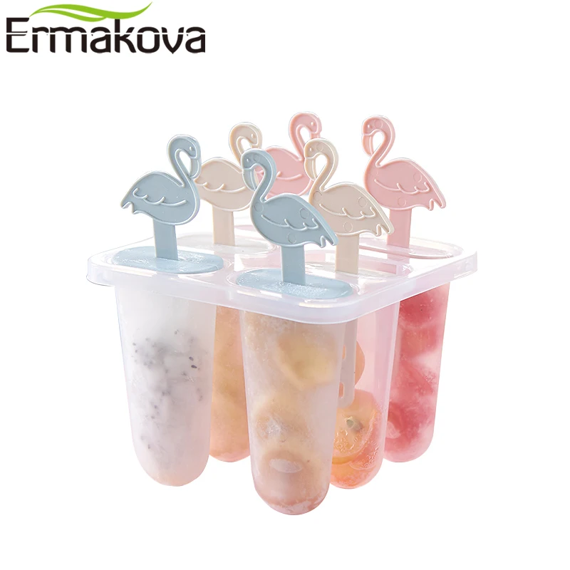 ERMAKOVA лоток для мороженого формы для мороженого многоразовые поп-формы DIY замороженное Мороженое Поп-формы пластиковый держатель для мороженого лоток