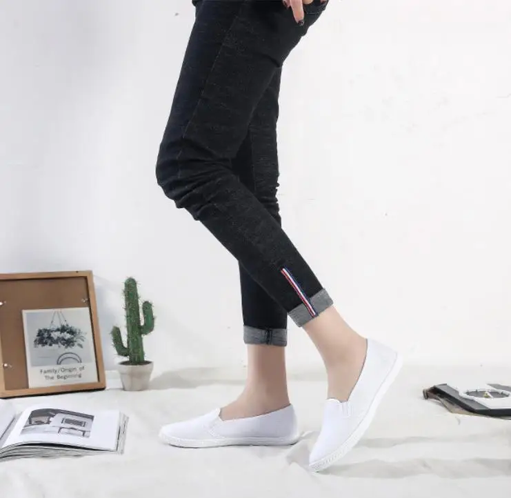 

2021 loafersWomen's Shoes Breathable Low-top Shoes Espadrilles Canvas Shoes Female Summer Sneakers The Small White Shoes