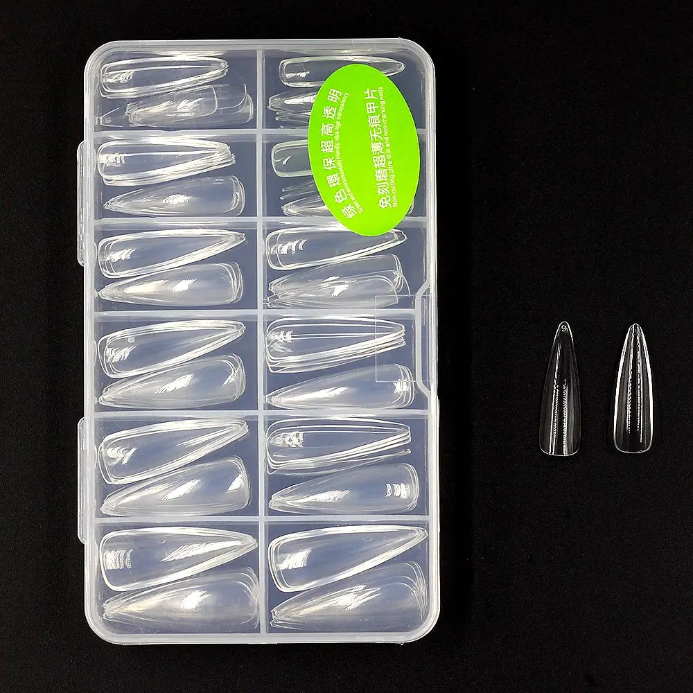 

120pcs/box traceless and rub free nails coffin Ultra-thin nail art artifical nails high quality nail supplies for professionals