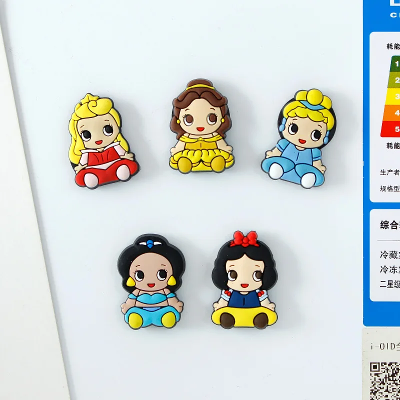 Мультфильм Принцесса 3D холодильник паста ПВХ мягкий клей магнитный магнит на