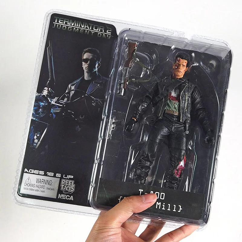 NECA Терминатор 2 фигурку T 800 Сталь мельница ПВХ фигурка игрушки 7 &quot18 см|figure toy|toys free