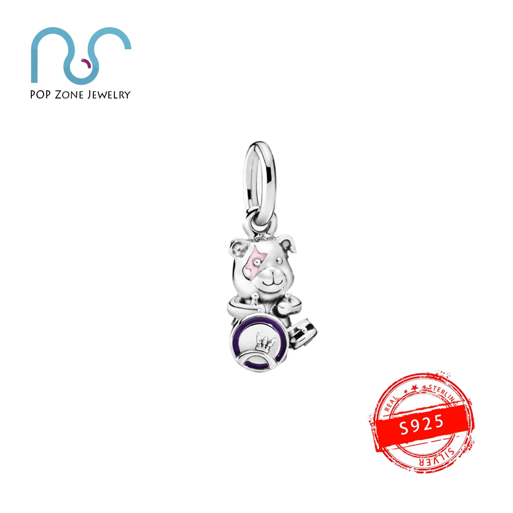 

Fit Original Pandora Charm Bracelet Beads S925 Sterling Silver Beads Cute Dog Bear Animal Series Beads Female Brand Jewelry Gift