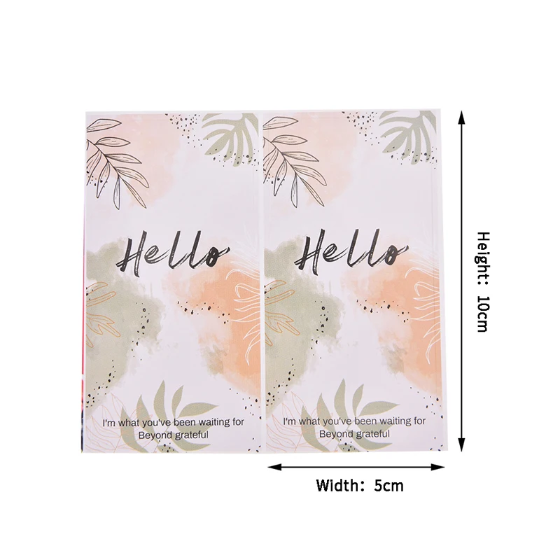 50Pcs/Pack &quothello i'm what you've been waiting for&quot Flower Sticker Seal Label for Small Business gift Decor Thank You |