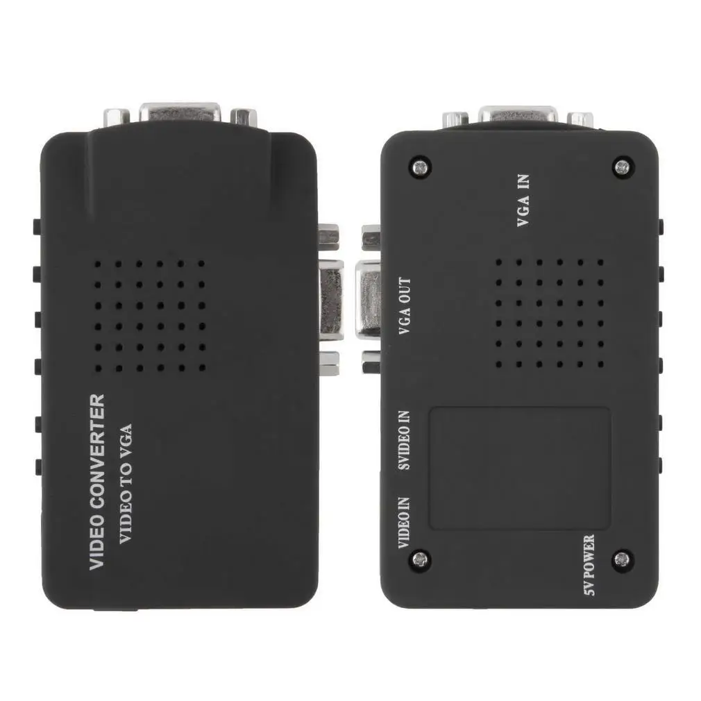 ТВ RCA Композитный S Video AV In к ПК VGA lcd Out конвертер адаптер Bht|Зарядные устройства| |