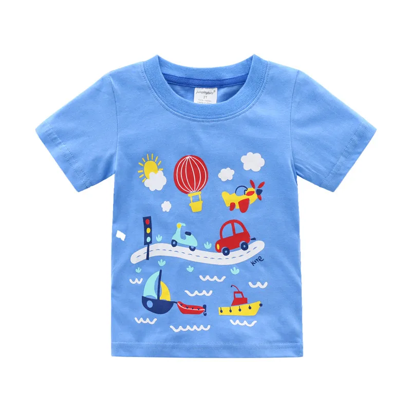 2021 футболка для мальчиков детская одежда летняя с принтом животных Топы