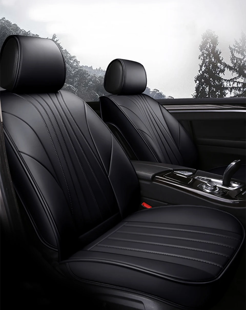 3D Leather car seat cover for hyundai tucson santa fe getz solaris creta kona lantra i40 elantra terracan all models 5 seat