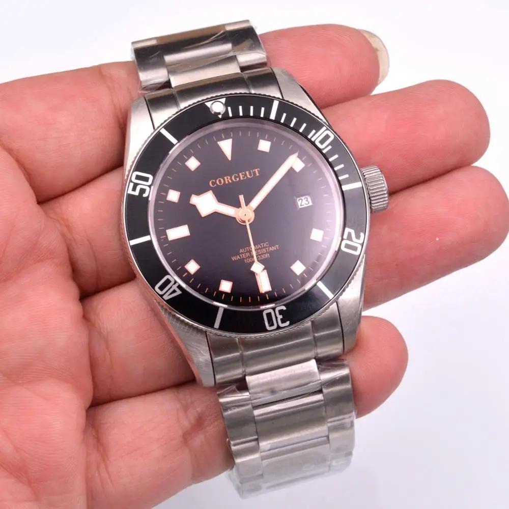 

Часы мужские механические с автоподзаводом, 2020, водонепроницаемые, 41 мм, с сапфировым стеклом, часы для плавания