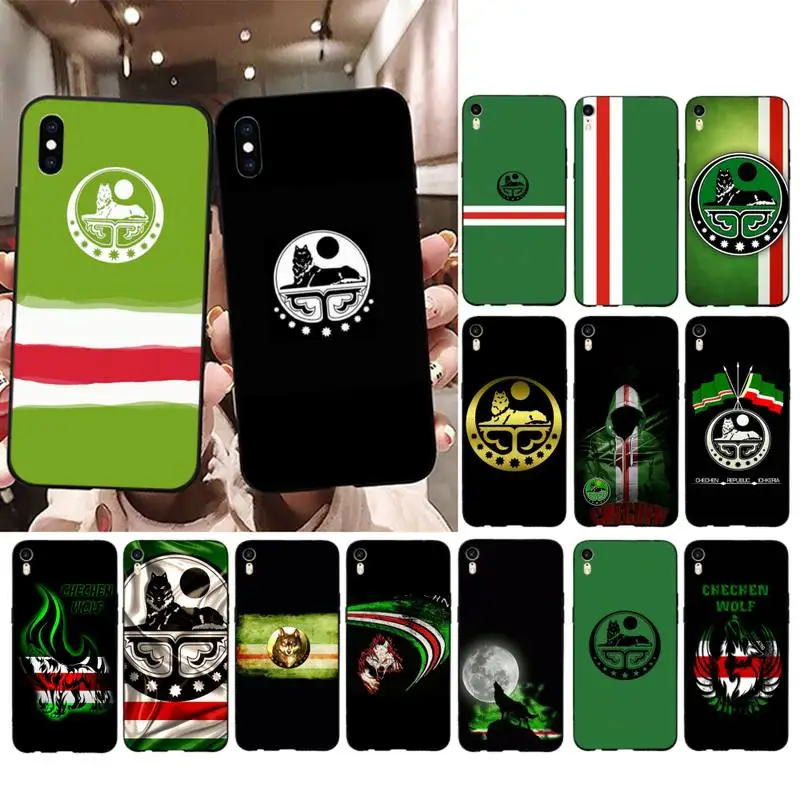 

FHNBLJ Chechen National Flag Phone Case for iPhone 11 12 pro XS MAX 8 7 6 6S Plus X 5S SE 2020 XR cover