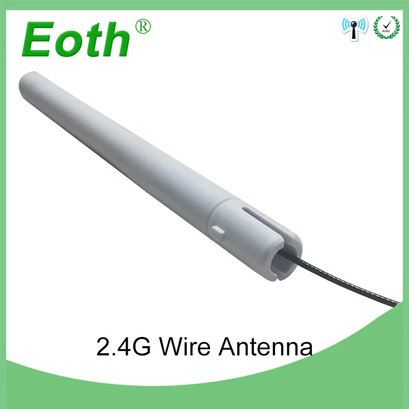 EOTH 10pcs 2.4GHz 3dBi WIFI Omni Antenna Aerial with IPX/U.FL Cable Female RA Connector Booster  Wireless Module MINI-PCI Card