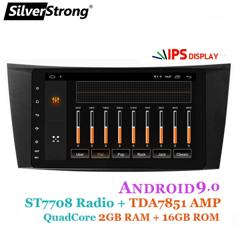 SilverStrong ips Android9.0 8 дюймов четырехъядерный Автомобильный gps для Mercedes Benz e-класс W211 E200 E220 E300 E350 E240 E260 E280 CLS
