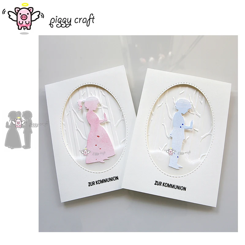 

Piggy Craft metal cutting dies cut die mold 2019 New Candle boy girl Scrapbook paper craft album card punch knife art cutter die
