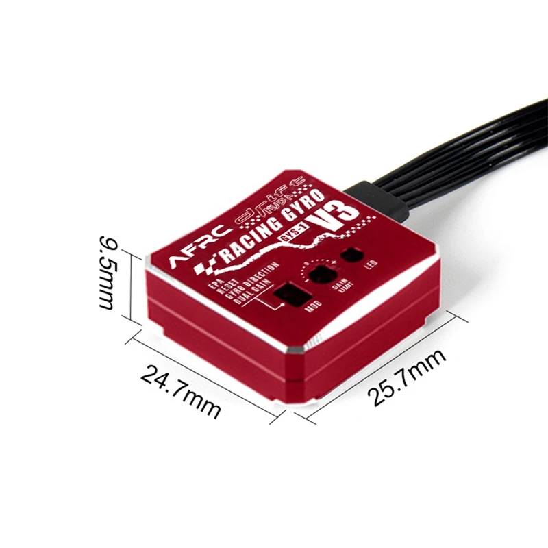 

AFRC GYS-1 V3 Racing Gyro EPA Reset Drift Car Stabilizer CNC Metal Case for RC Car Boat Model DIY Upgraded