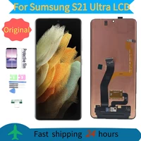 100 original amoled screen for samsung galaxy s21 ultra g998 g998u sm g998fds 5g lcd display touch screen digitizer assembly
