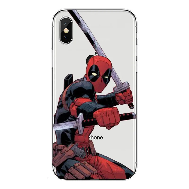 Супер крутой Marvel Дэдпул супер герой чехол для телефона iPhone 11Pro 6 6S Plus 7 8Plus XS MAX XR