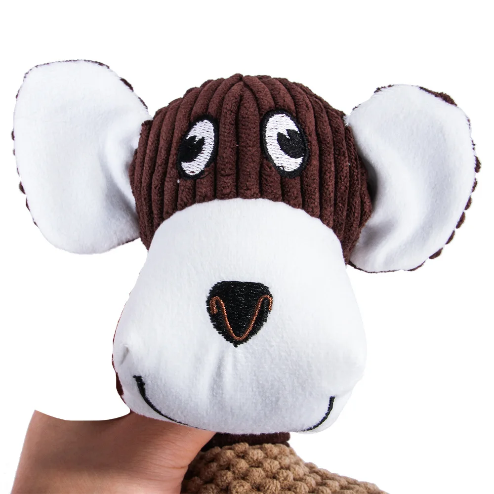 Милая игрушечная собака флис долговечная Жевательная молярная игрушка плюшевый