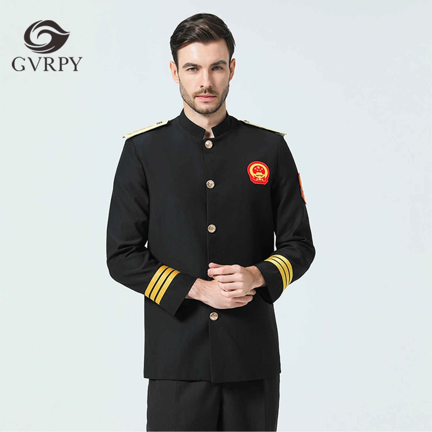 Высококачественная унисекс форма шеф повара с золотистыми рукавами комбинезон