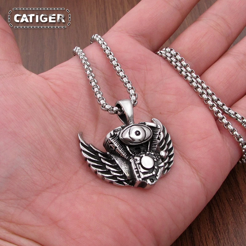 Бесплатная доставка Классическая Байкерская Подвеска из нержавеющей стали 316L с