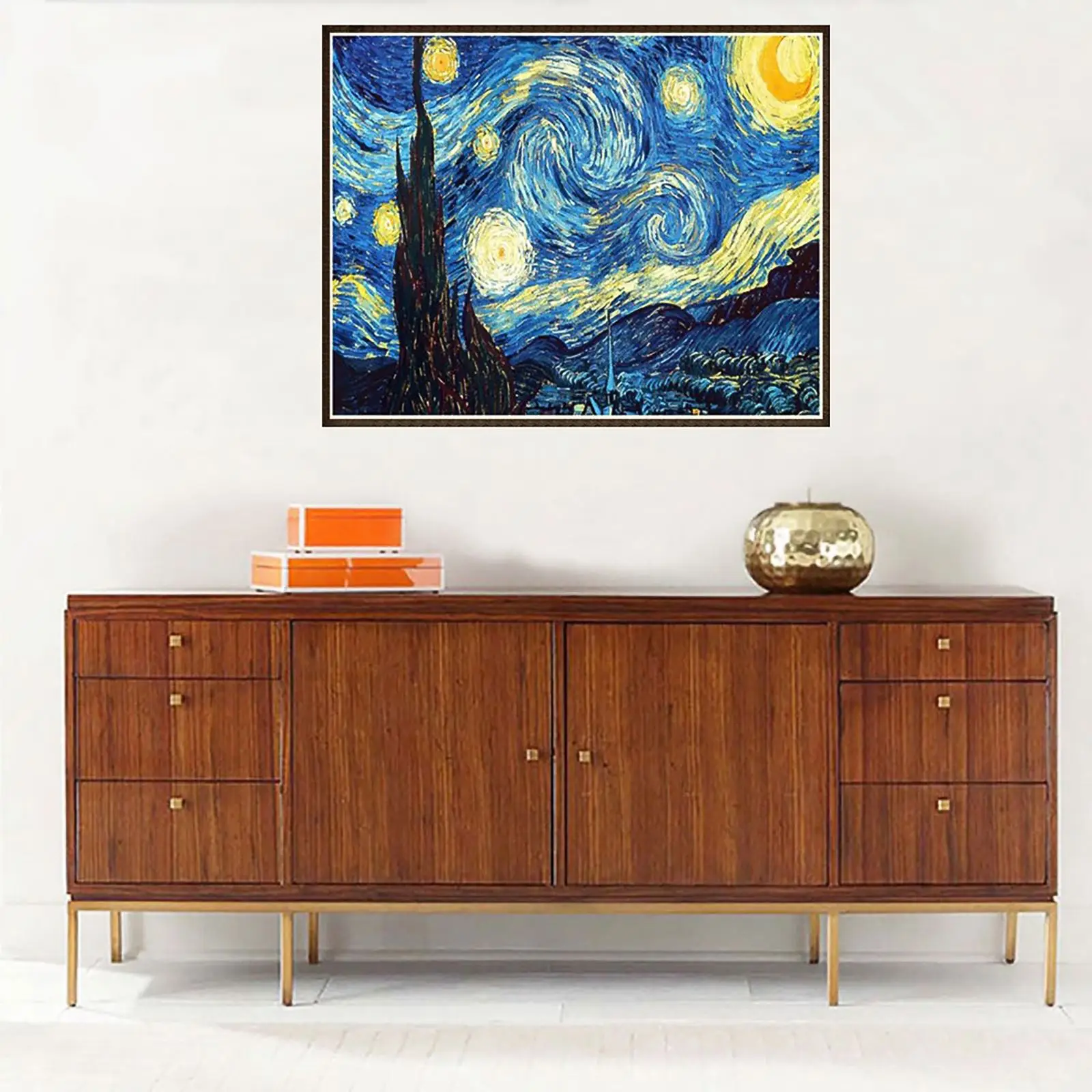 Алмазная живопись &quotсделай сам&quot пейзаж звездное небо деликатная 5D алмазная